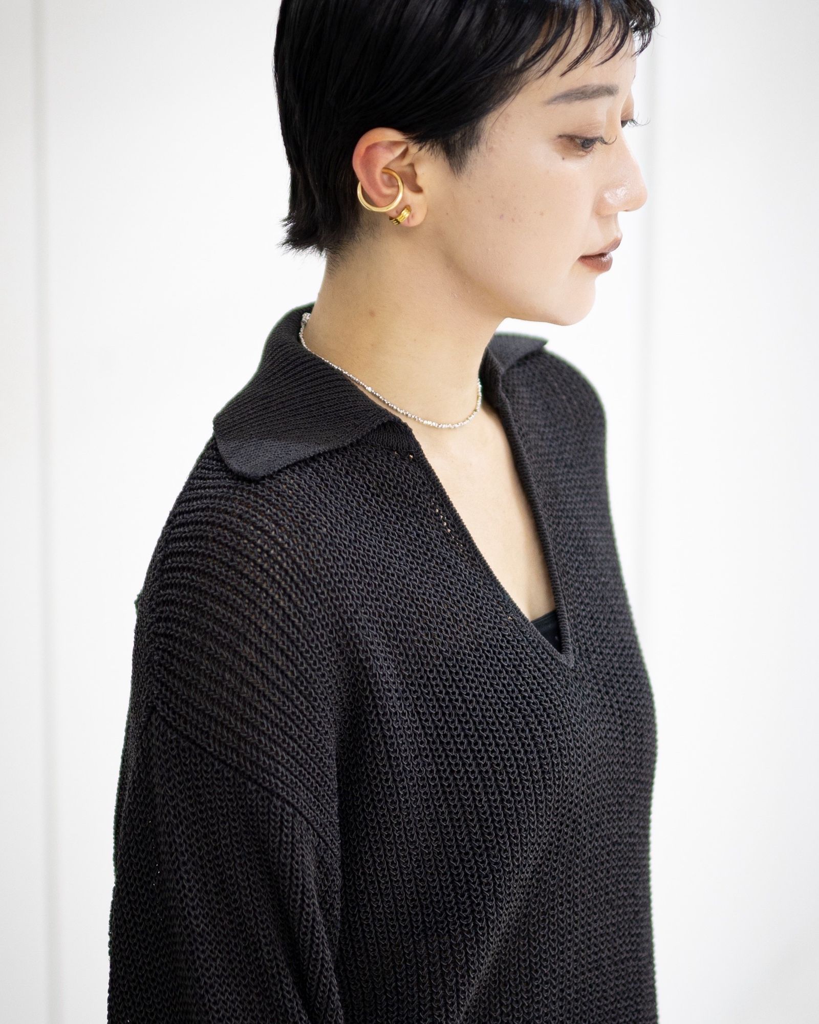 Graphpaper Coiled Wool Nylon Skipper Knit STYLE 2026.03.26