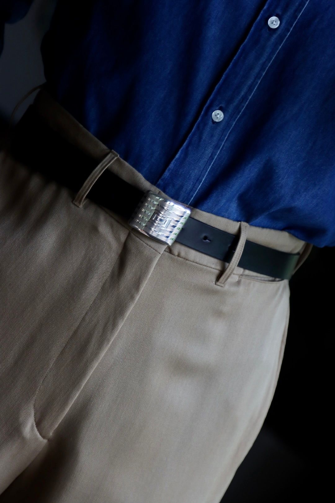 ショロジュエリーベルト Sp02 Buckle Buckle -Black Leather-(XOBL005)