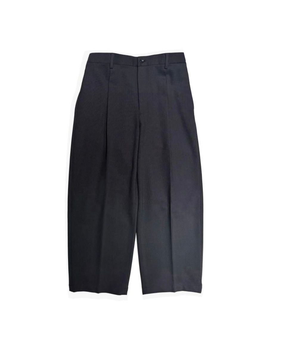 グラフペーパー 25AW SIDOGRAS Melange Ponte Wide Slacks(GM254-40052)BLACK☆11月29日(土)発売！