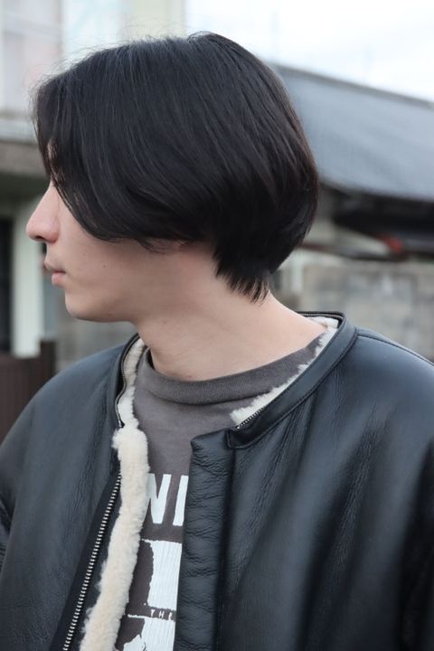 YOKE DETACHABLE COLLAR BOMBER JACKET style.2021.10.17.