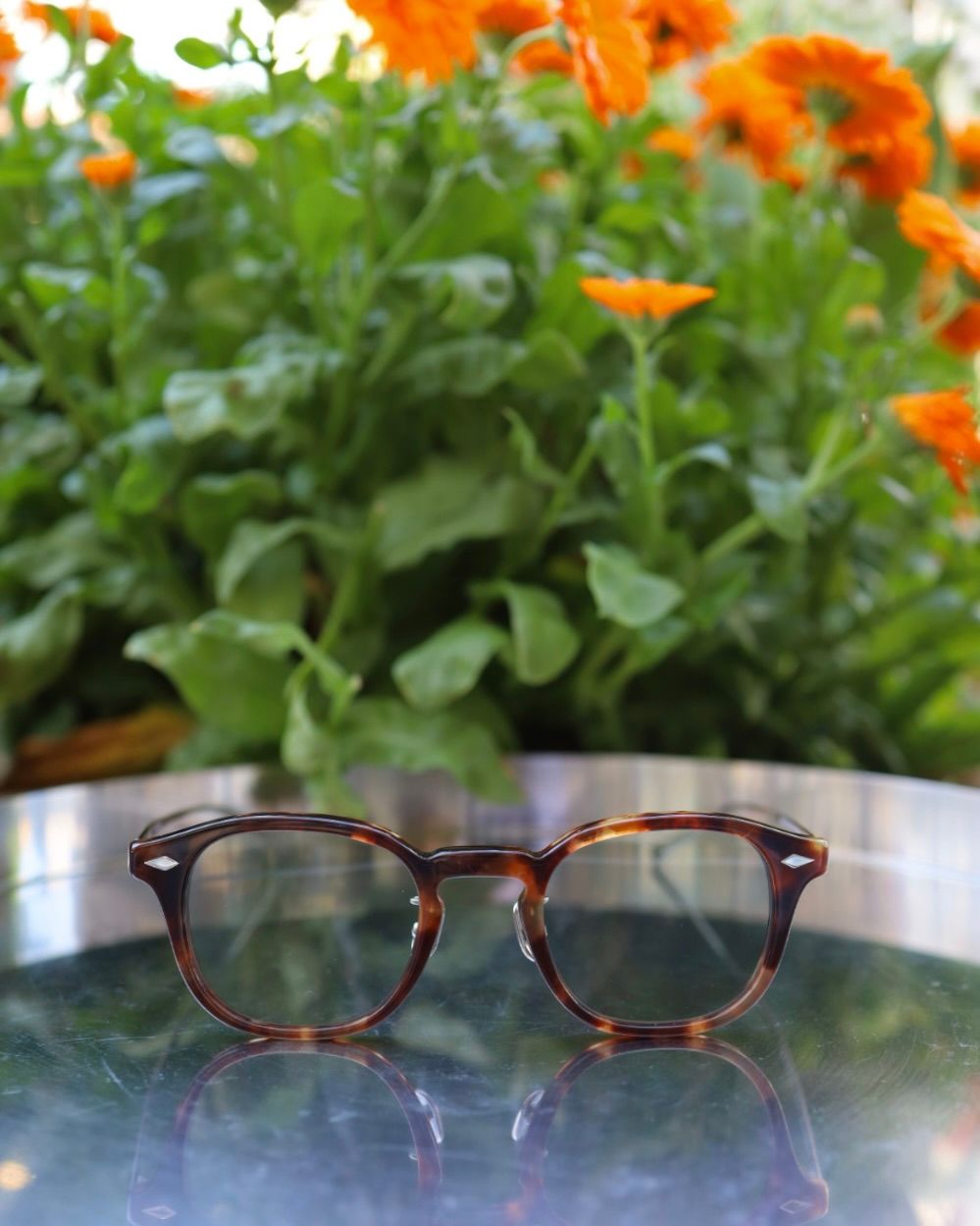 ノチノオプティカル  "JIFUSAN" #3.RICH AMBER × GREY GREEN to D.GREY(調光モデル)☆4月18日(土)再入荷！