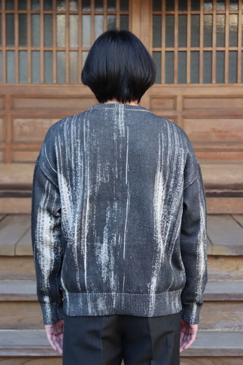 YOKE PRINTED COTTON CREWNECK SWEATER(YK22SS0347S) style.2022.2.12.