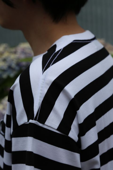 Graphpaper Border S/S Pocket Tee style.2021.6.27.