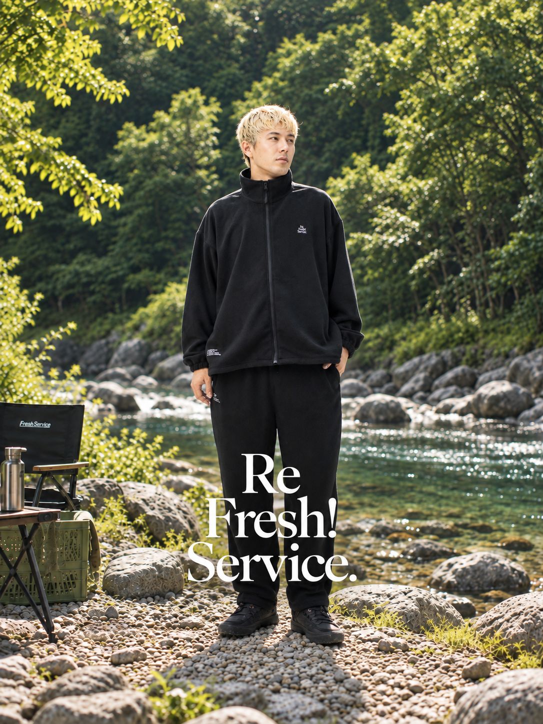 Re!FreshService FLEECE TRACK SUIT (BLACK)☆9月19日(土)新作発売！