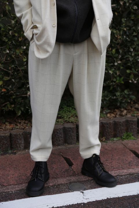 Dulcamara リフレクターツイードセットアップ"off White" style 2020.12.27.