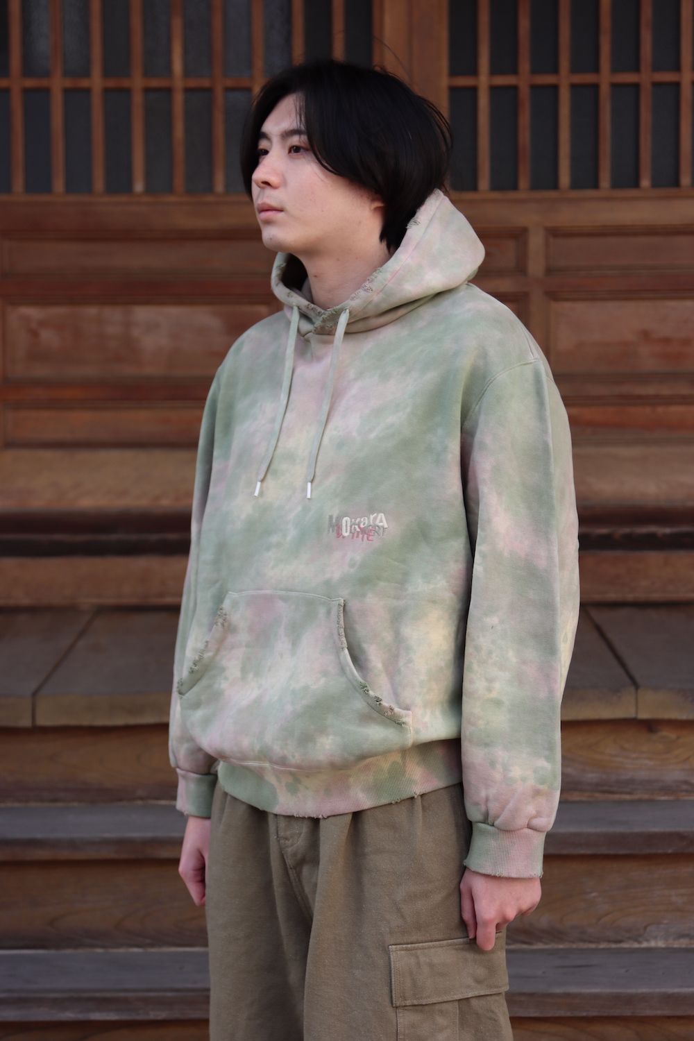 doublet WASTE VEGETABLE DYED HOODIE(22SS28CS209) style.2022.1.15