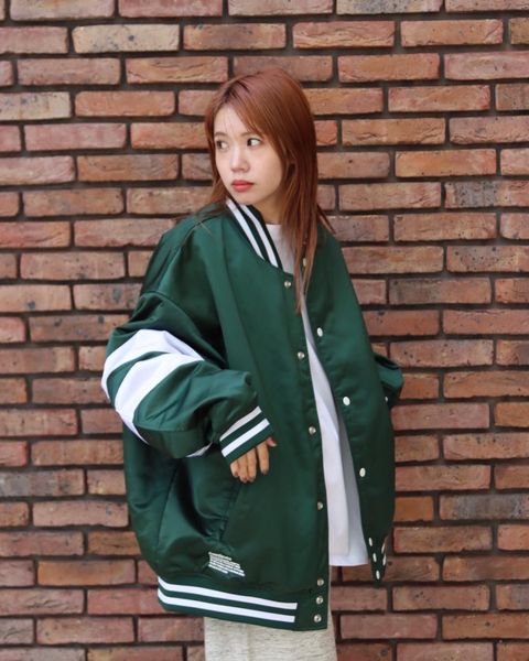 FreshService 22AW SATIN STADIUM JUMPER style.2022.10.25