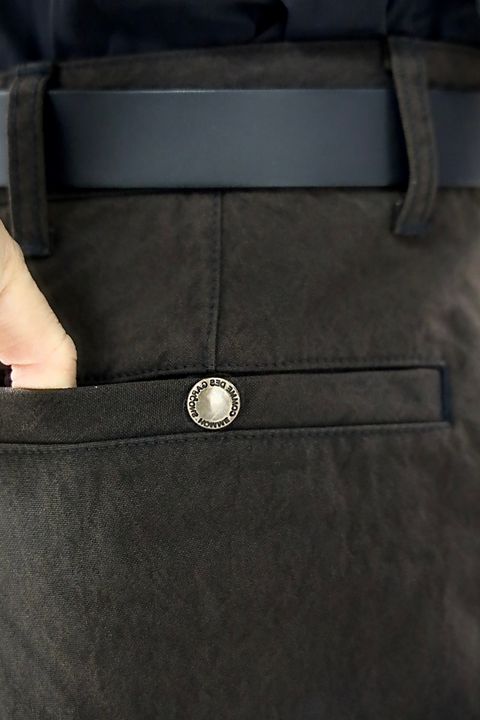 COMME des GARCONS HOMME コムデギャルソンオム26SS ナイロンオックス製品染フーデッドパーカ"BROWN"スタイル