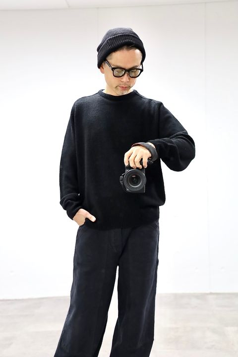 アプレッセ 2026 STYLE1 Washed Silk Nep Crew Neck Sweater(26SAP-03-07)BLACK☆1月10日(土)発売！