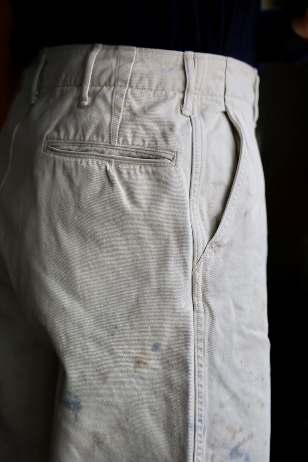 BOW WOW バウワウ パンツ STAINED WORK TROUSERS(BW251-SWT)O.BEIGE AGING