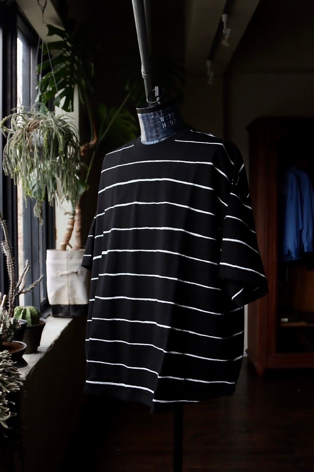 S.F.C 24SS エスエフシー WIDE SIDE STRIPE TEE(SFCSS24CS10)Black×White