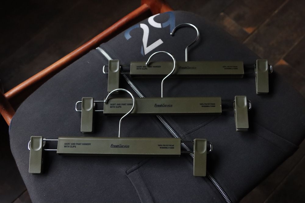 フレッシュサービス ボトムハンガー Original 3-Pack Bottoms Hangar(FSW-19-AC-07)KHAKI