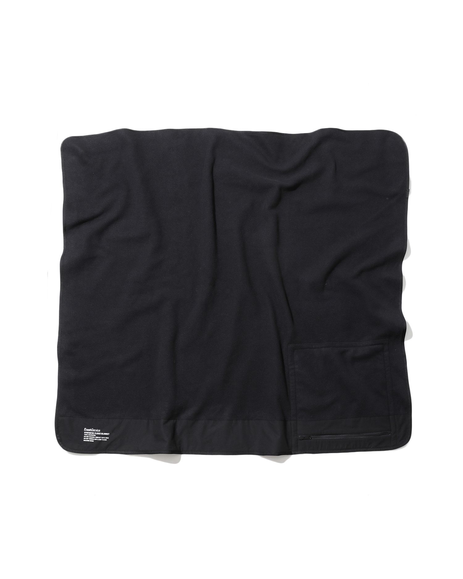 フレッシュサービス SYNTHETIC FLEECE BLANKET(FSP243-90203)BLACK