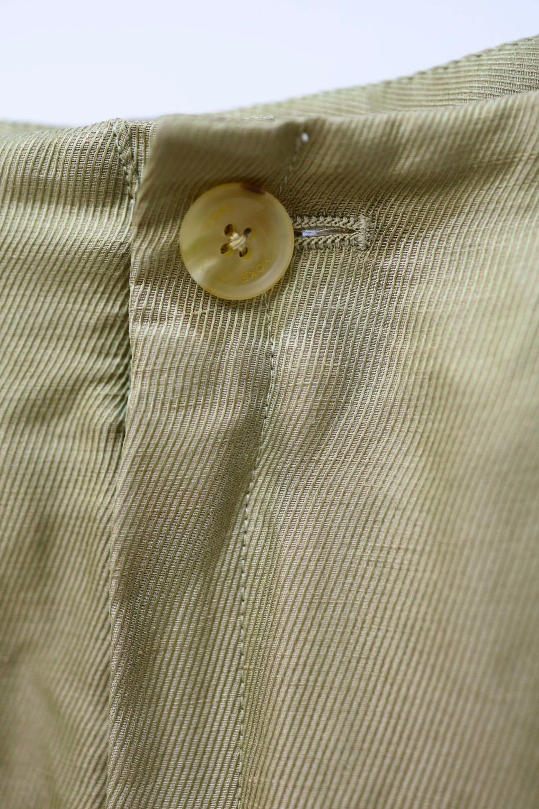 YOKE 26SS Linen Silk Kersey 3pleated Tapered Trousers(YK26SS01209P)KHAKI