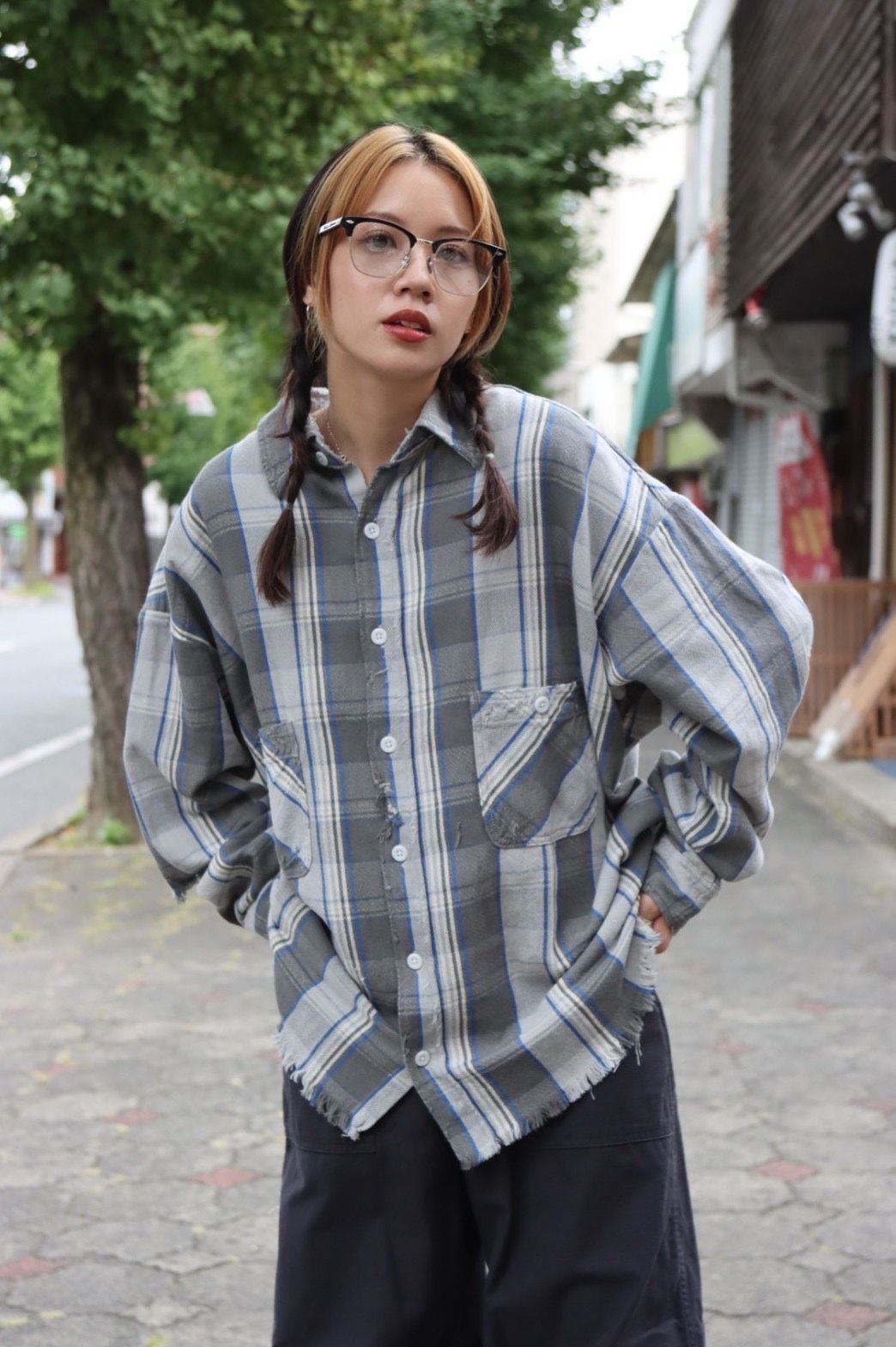 Saint mxxxxxx セントマイケル FLANNEL SHIRT-