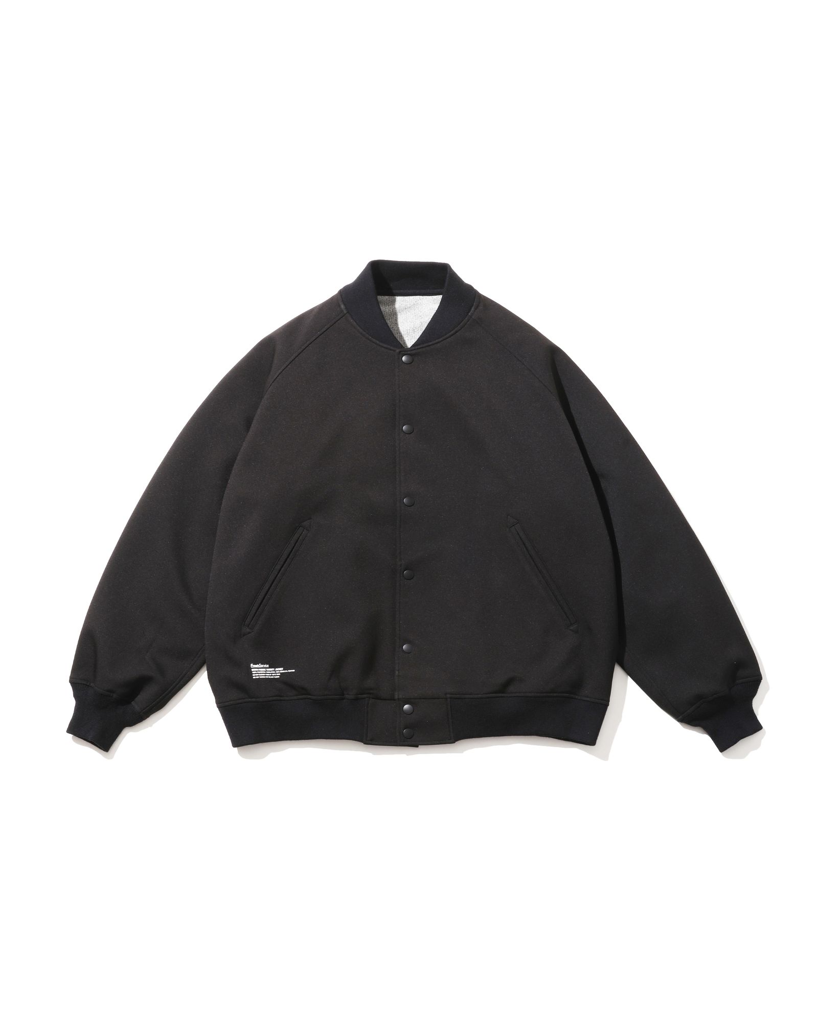 フレッシュサービス 26AW  DOWN FABRIC VARSITY JACKET(FSC263-30050)BLACK☆10月24日(土)新作発売！