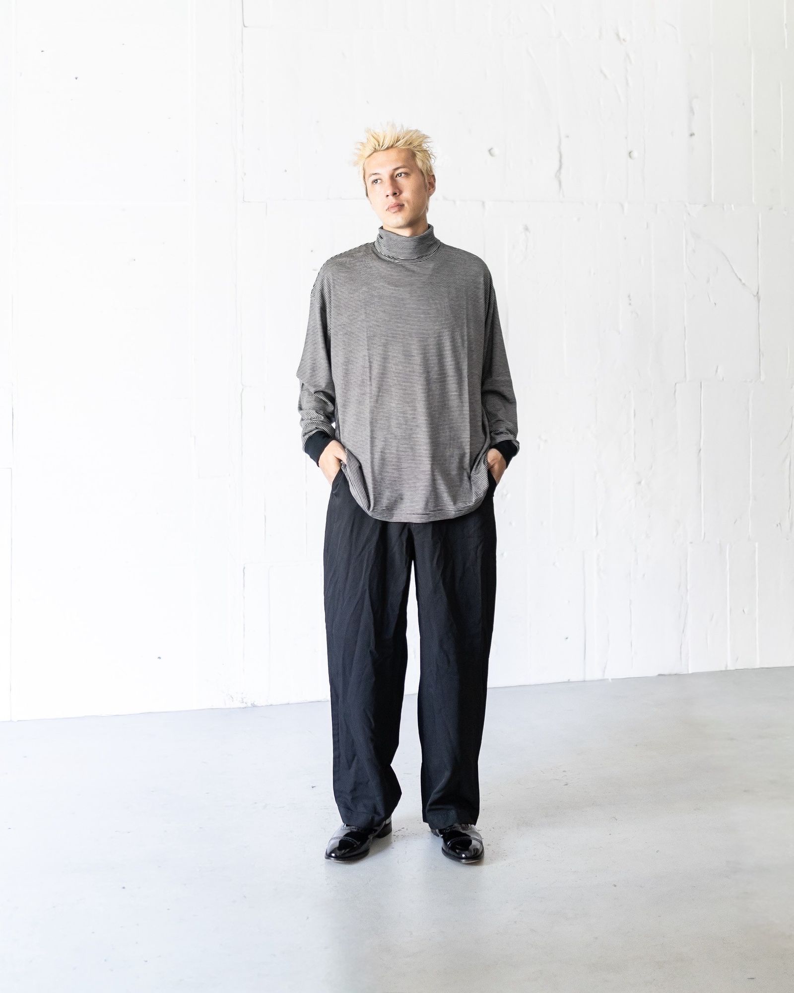 Graphpaper Wool Border L/S Turtle Neck Tee 新作発売！