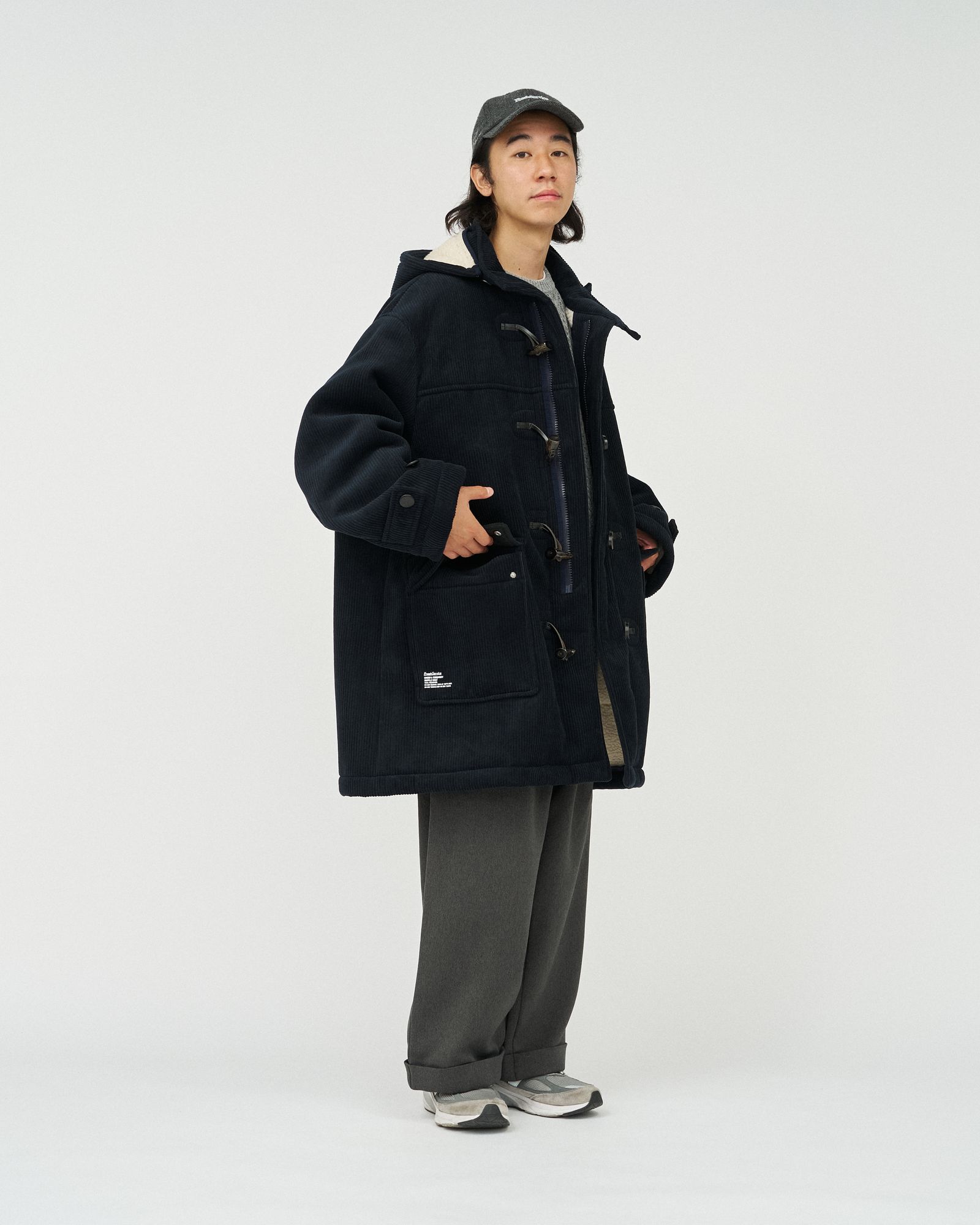 フレッシュサービス SHERPA CORDUROY DUFFLE COAT(FSC254-10064)NAVY☆11月22日(土)発売！