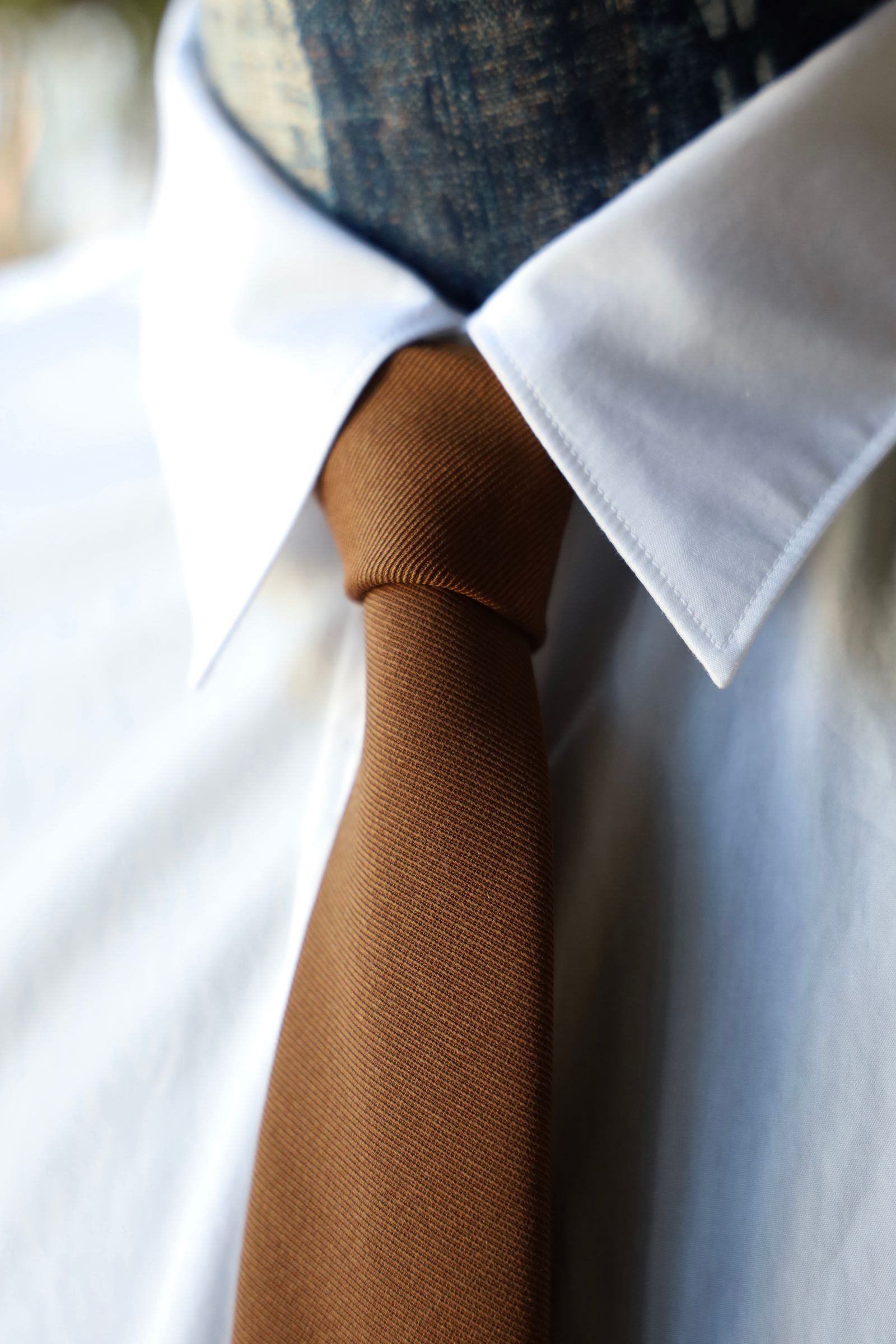 グラフペーパー 25SS Techno Wool Nylon Necktie(GU251-90252)BROWN