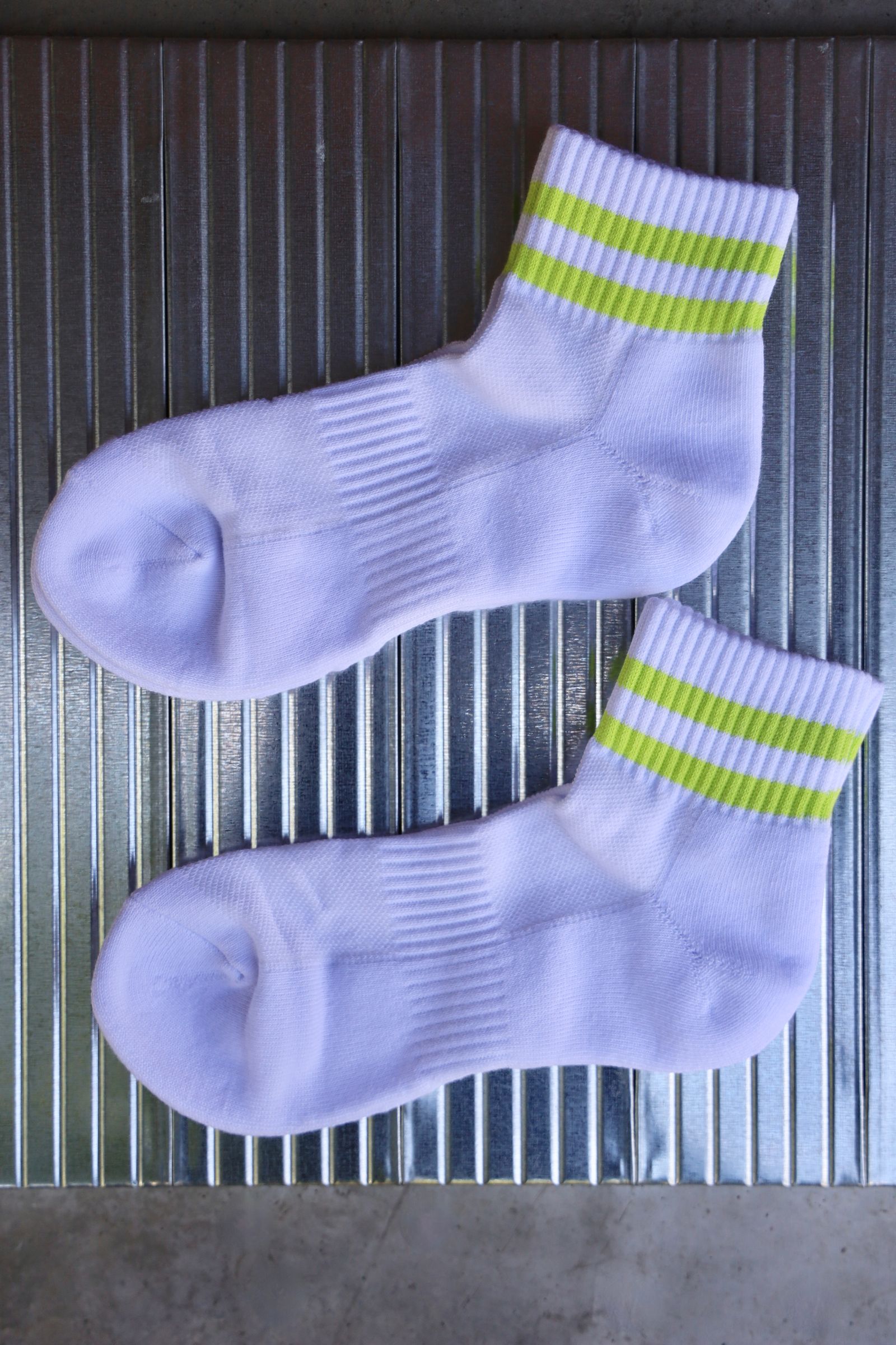 フレッシュサービスソックス 2-PACK LINE SHORT SOCKS (YELLOW)☆再入荷！