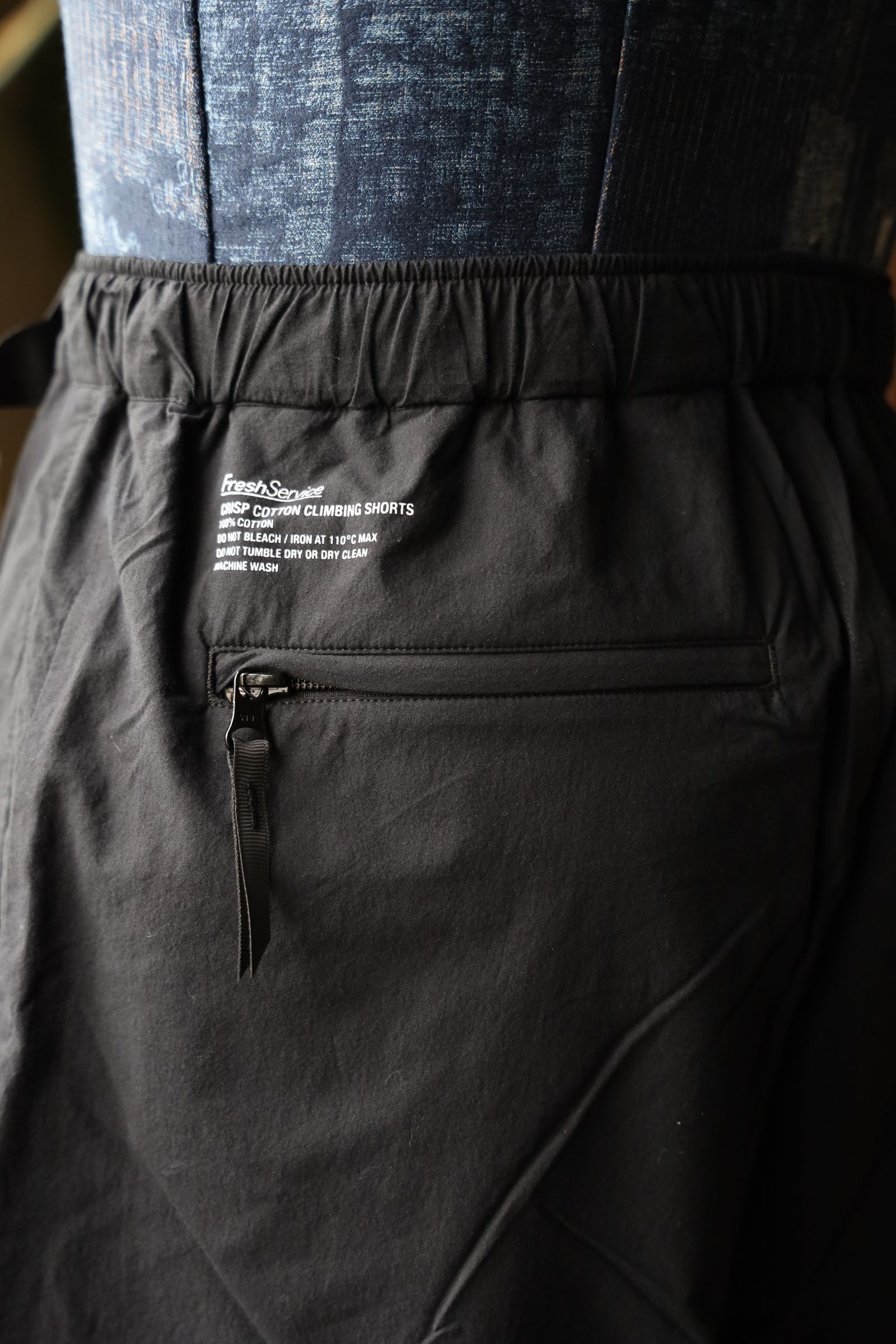 フレッシュサービス CRISP COTTON CLIMBING SHORTS(FSC252-40038)BLACK
