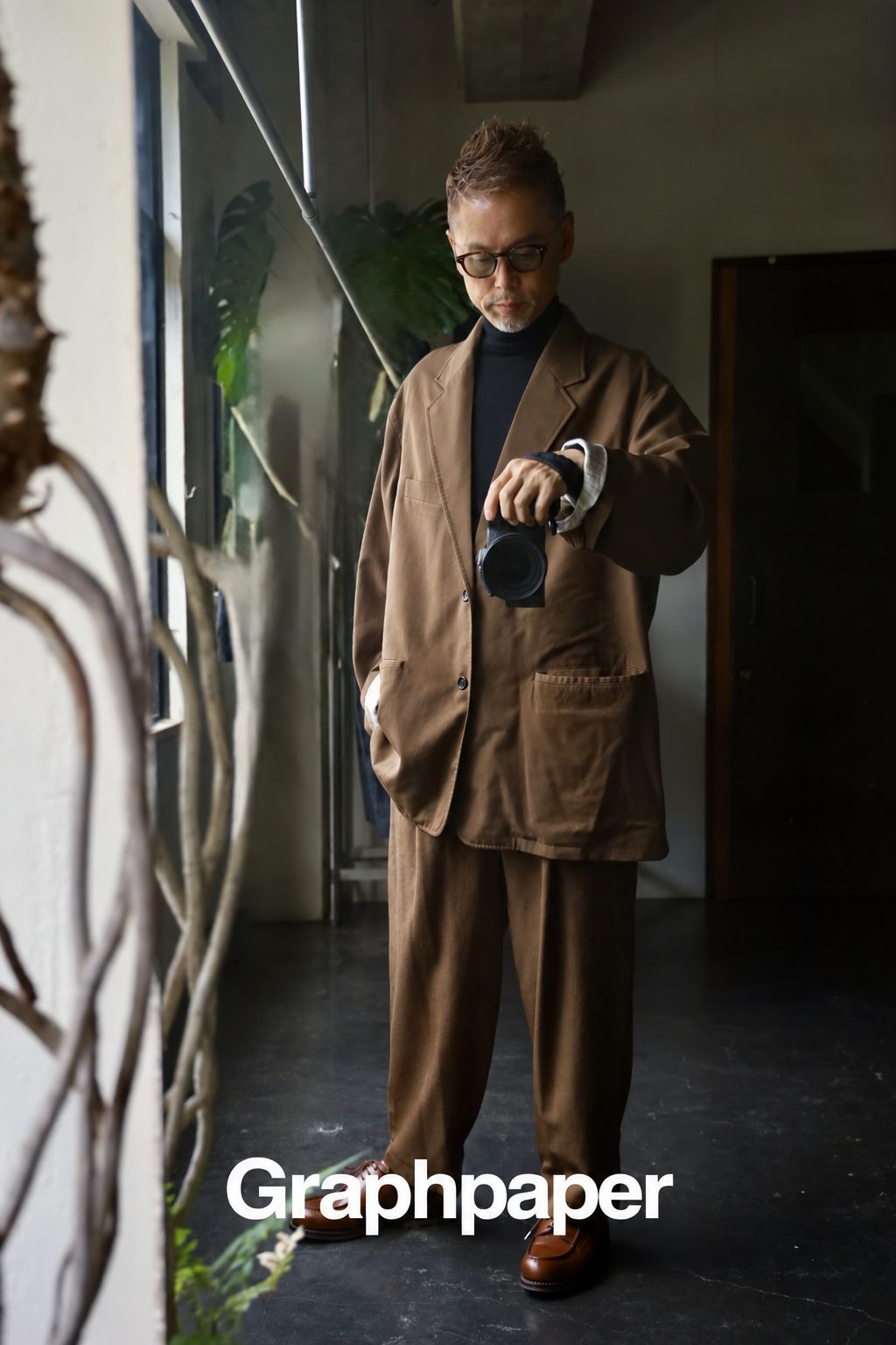 Graphpaper Fulled Wool Twill Oversized Jacketスタイル2026.9.23.