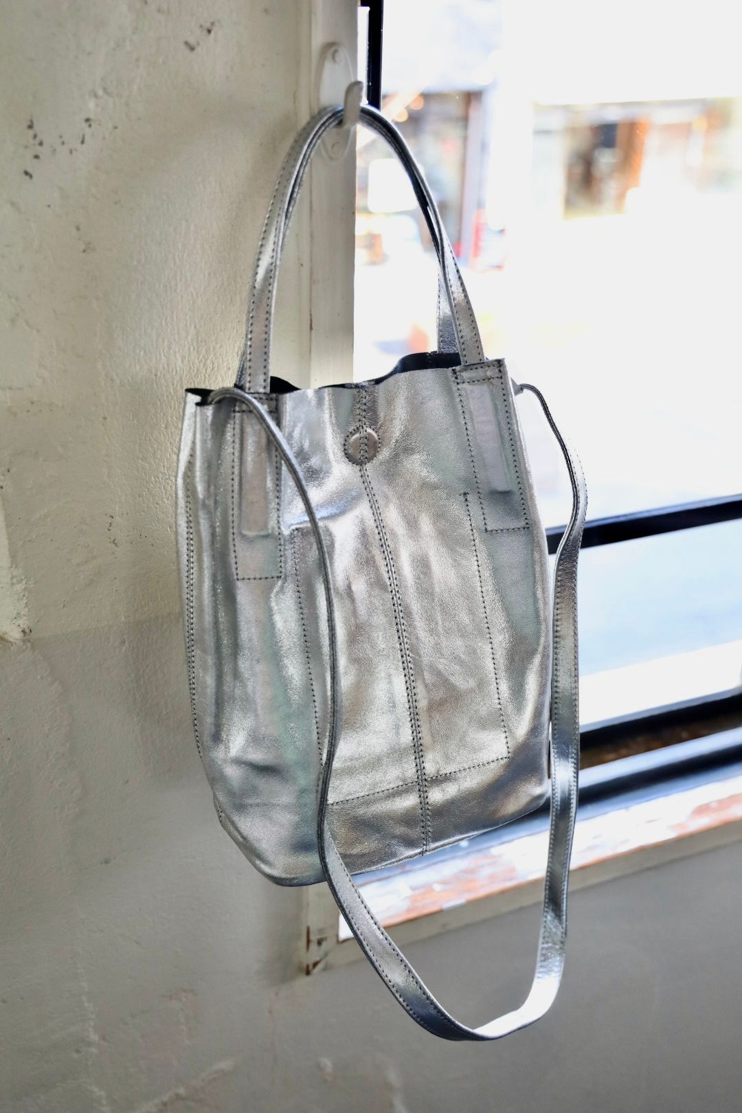 Morphee / モルフェトートバッグ 2WAY SMALL TOTE（SHORT）SILVER