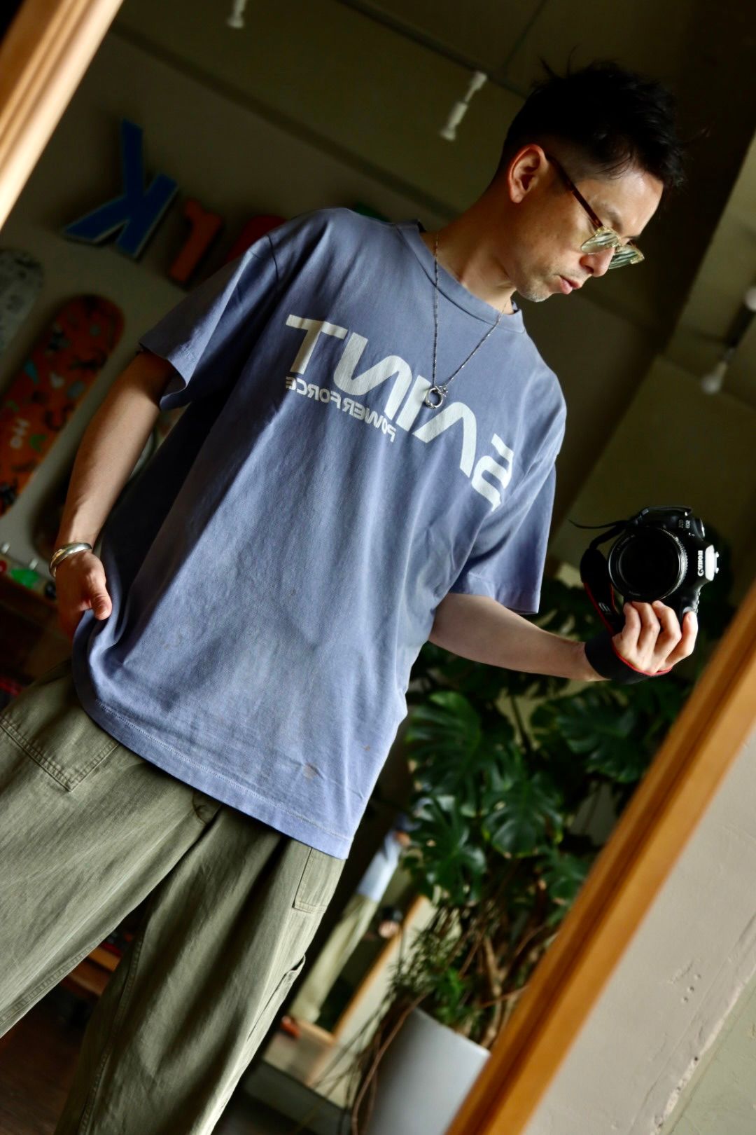 ©SAINT M×××××× 22SS SS M6 TEE SM-S22-0000-026 NAVY style.