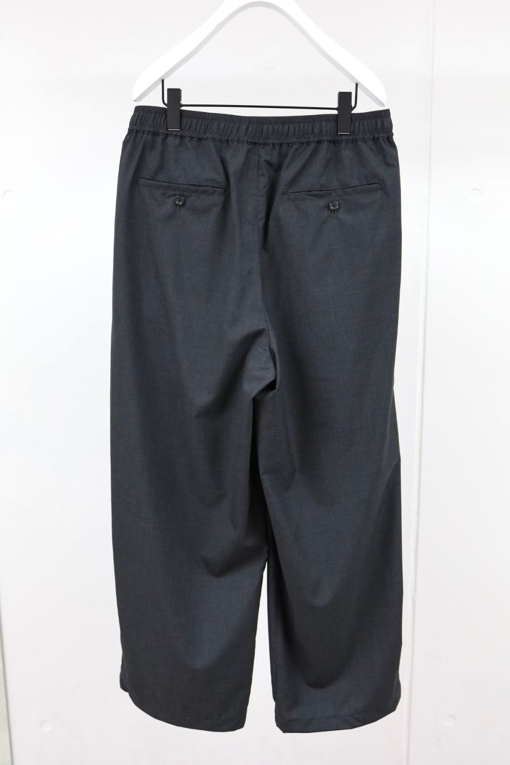 Graphpaper 26SS Fine Wool Heather Drawstring Track Pants(GM261-40322)CHARCOAL☆2月21日(土)発売！