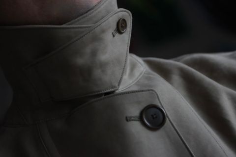 A.PRESSE アプレッセ23SSコート Motorcycle Half Coatスタイル2023.2.20.