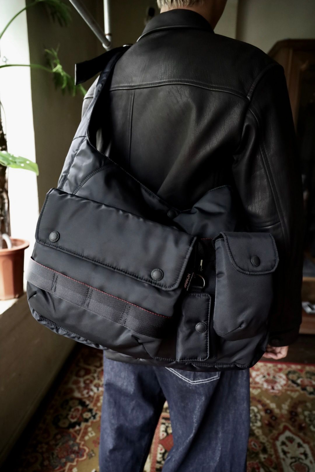 コムデギャルソンオム バッグ SHOULDER BAG(HR-K207-051)BLACK☆10月2日(金)発売！