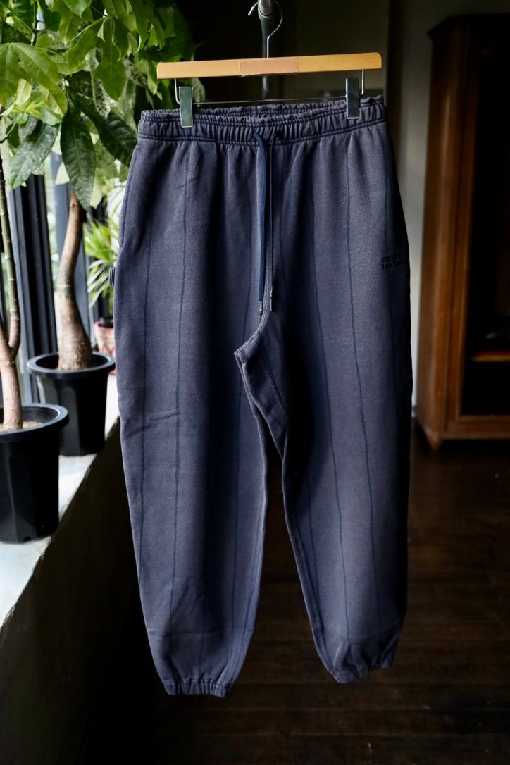 S.F.C 25FW エスエフシー STRIPE WIDE SWEAT PANTS (DISCHARGED)(SFCFW25CS05)NAVY☆9月20日(土)発売！