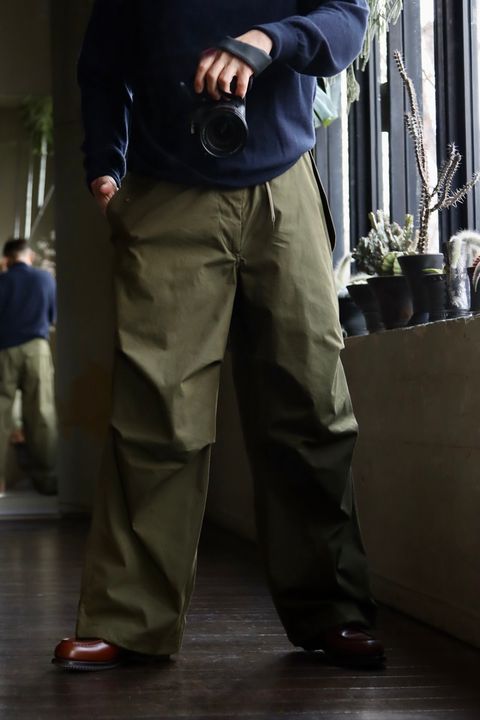 blurhms ROOTSTOCK C/N Oxford Snow Pants"DARK OLIVE"スタイル