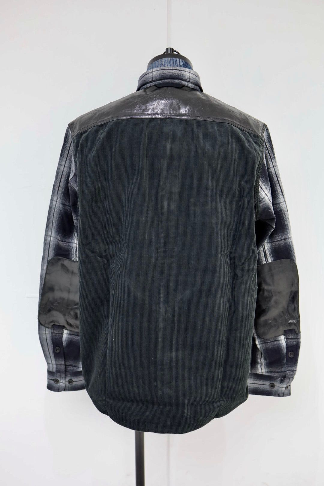 ジュンヤワタナベマン 25AW 綿フランネルチェックコーデュロイレザーシャツ(WP-B021-051)☆11月1日(土)発売!