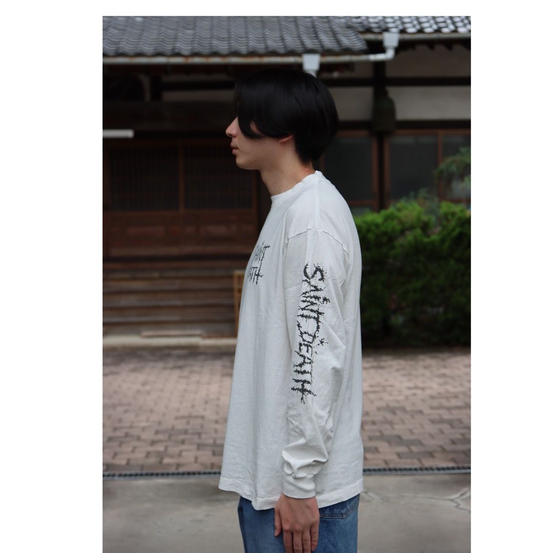 ©SAINT M×××××× LS TEE_SAINTDEATH(SM-A21-0000-020)WHITE style