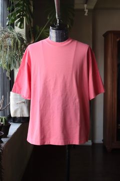 ブラームス24SS blurhms Piece-dyed Plain Tee(BHS24S023Dye)Pink