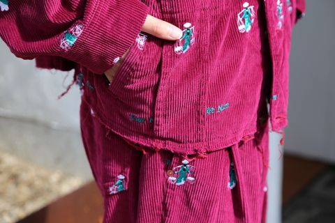 doublet VETNAM EMBROIDERY COURDUROY セットアップ"PINK"Style.2020.9.14.
