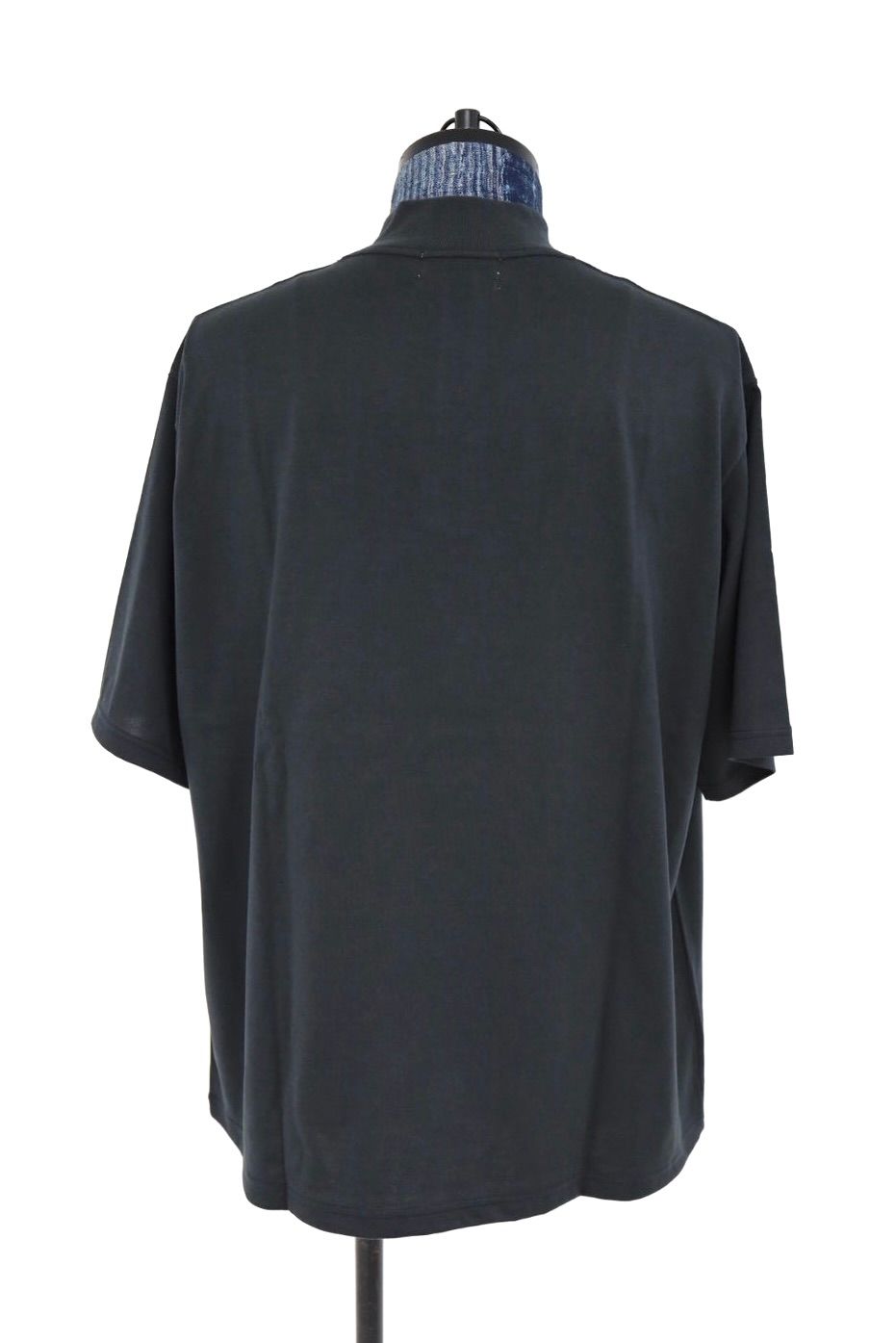 グラフペーパー26SS Tri Spun Cotton S/S Henley High Neck Tee(GM261-70350)CHARCOAL☆2月28日(土)発売！