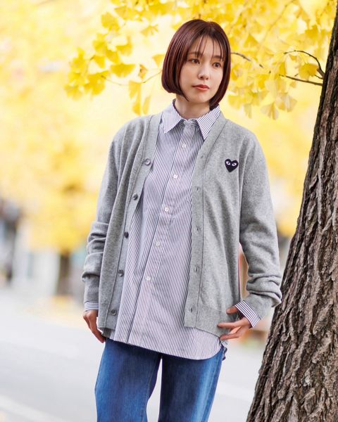 PLAY COMME des GARCONS 新作V-NECK CARDIGAN style.2024.12.15