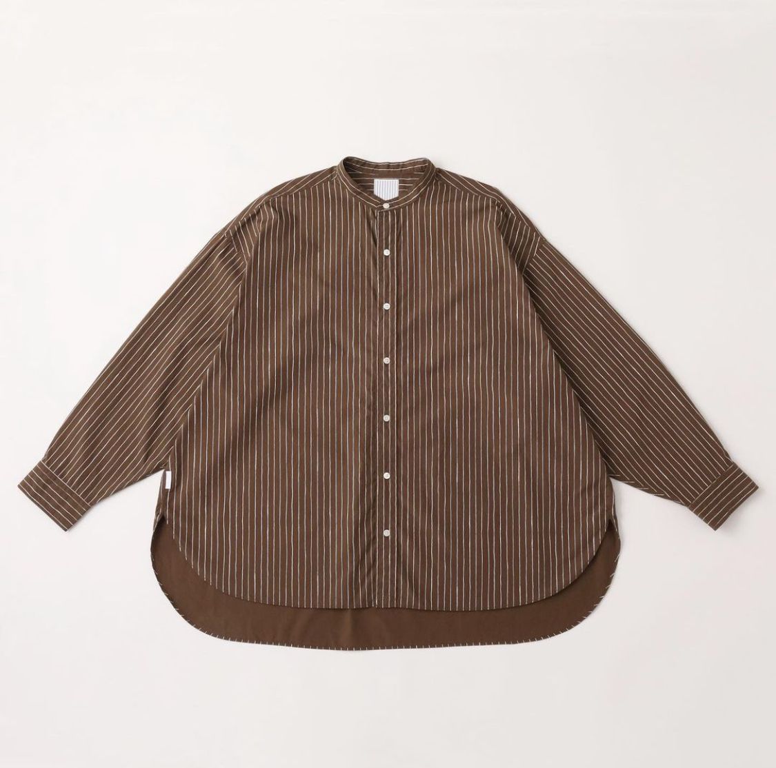 S.F.C 24FW エスエフシー NO COLLAR SFC SHIRT(SFCEW24S03)Brown☆9月21日(土)発売！