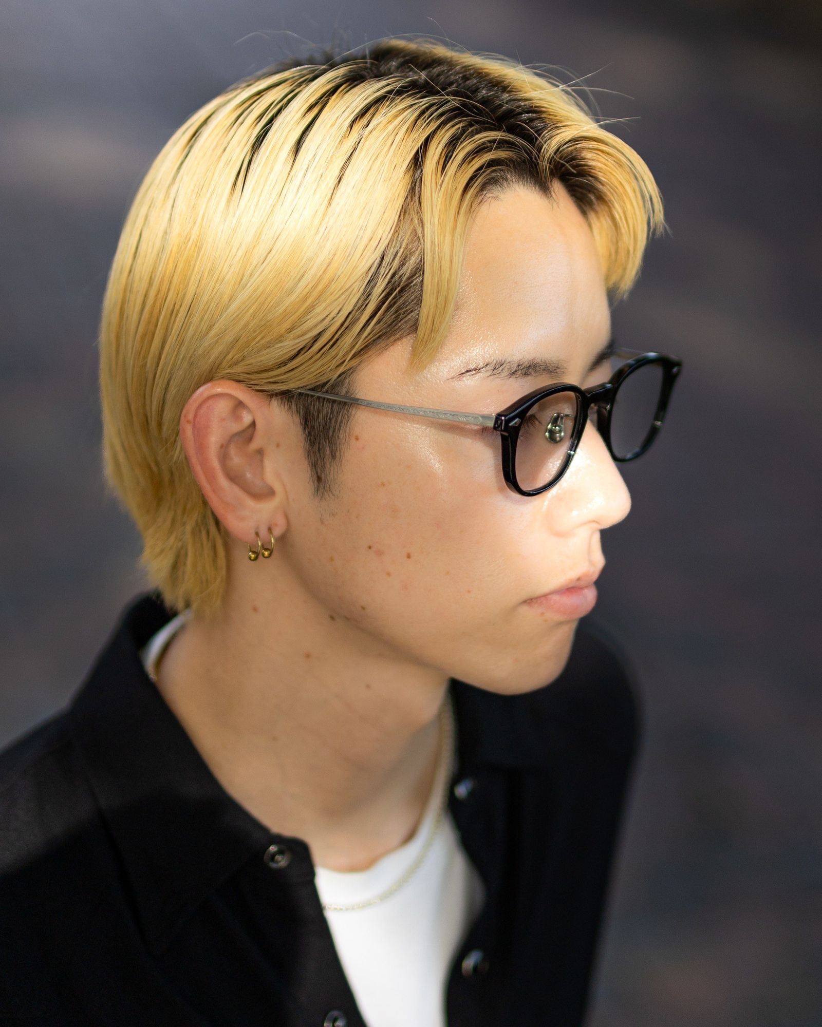 ノチノオプティカル  "JIFUSAN" #1. GLOSS BLACK × CLEAR to GREY(調光モデル)