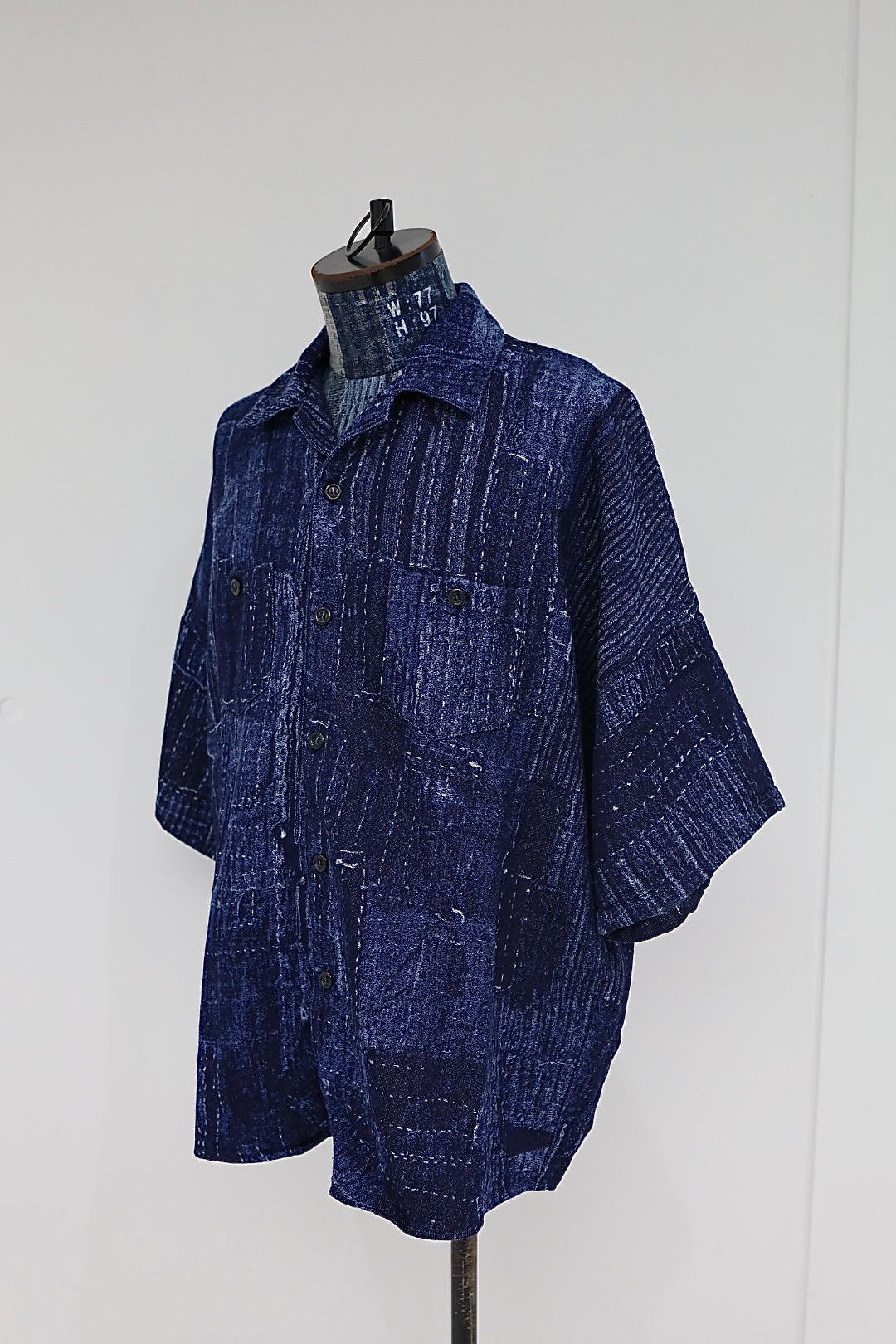ファンダメンタル 26SS BORO S/S SHIRT RINSE(FA26SH27R)INDIGO☆新作発売！