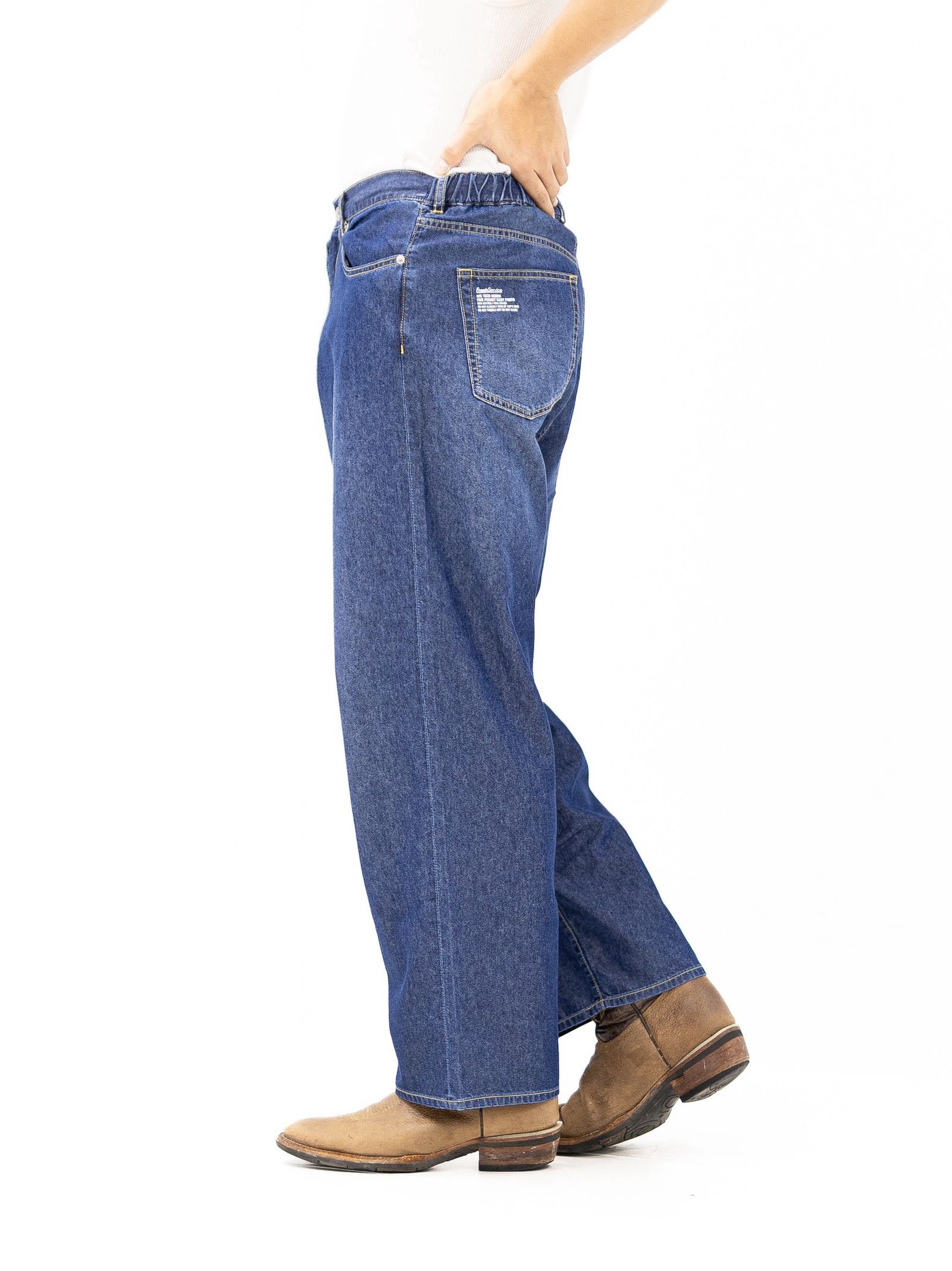 フレッシュサービス 26AW N/C TECH DENIM FIVE POCKET  EASY PANTS(FSC263-40044)DARK WASH