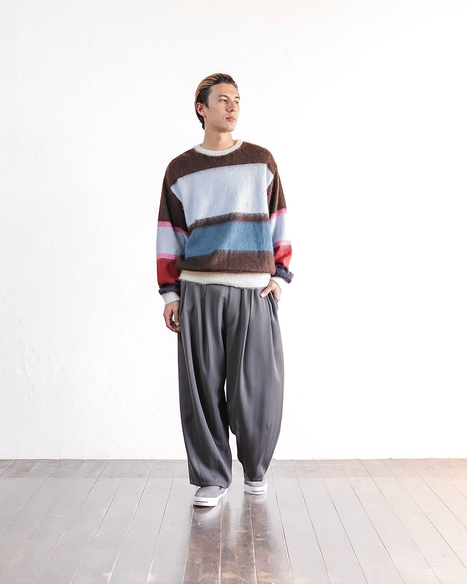 YOKE - ヨーク25SS MOHAIR BORDER SWEATER - KEITA MARUYAMA YOKE - ヨーク25SS MOHAIR BORDER SWEATER - KEITA MARUYAMA