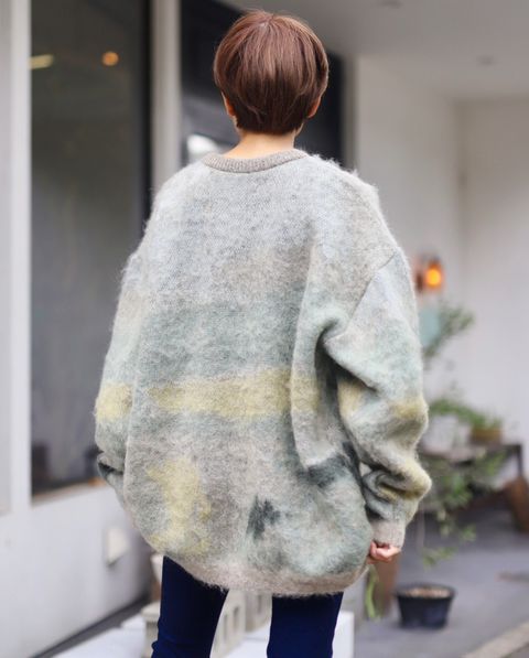 YOKE 新作LANDSCAPE MOHAIR JACQUARD CREWNECK SWEATER style.2023.10.19