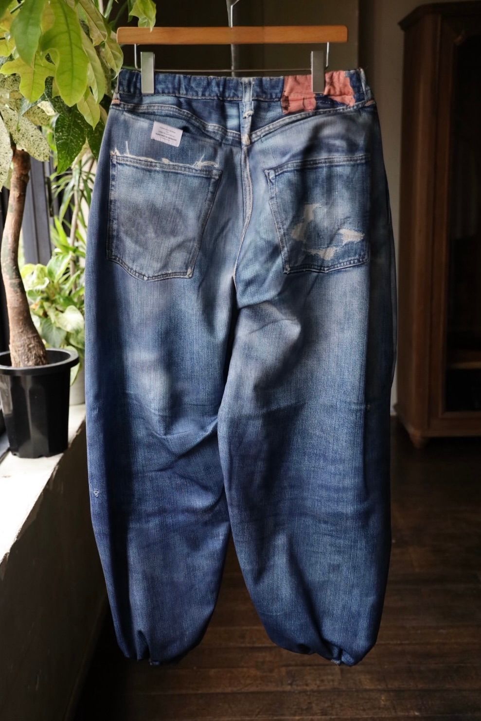 トーキングアバウト ジ アブストラクション 25AW DENIM PRINT FLEECE LINING WIDE PT(2526AW-PT-002F)BLUE☆新作発売！