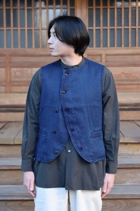 Ets.MATERIAUX 22SS French work jacket"BLUE"style