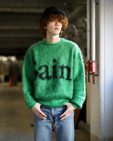 ©SAINT Mxxxxxx セントマイケル 23AW SAINT CREW NECK KNITスタイル