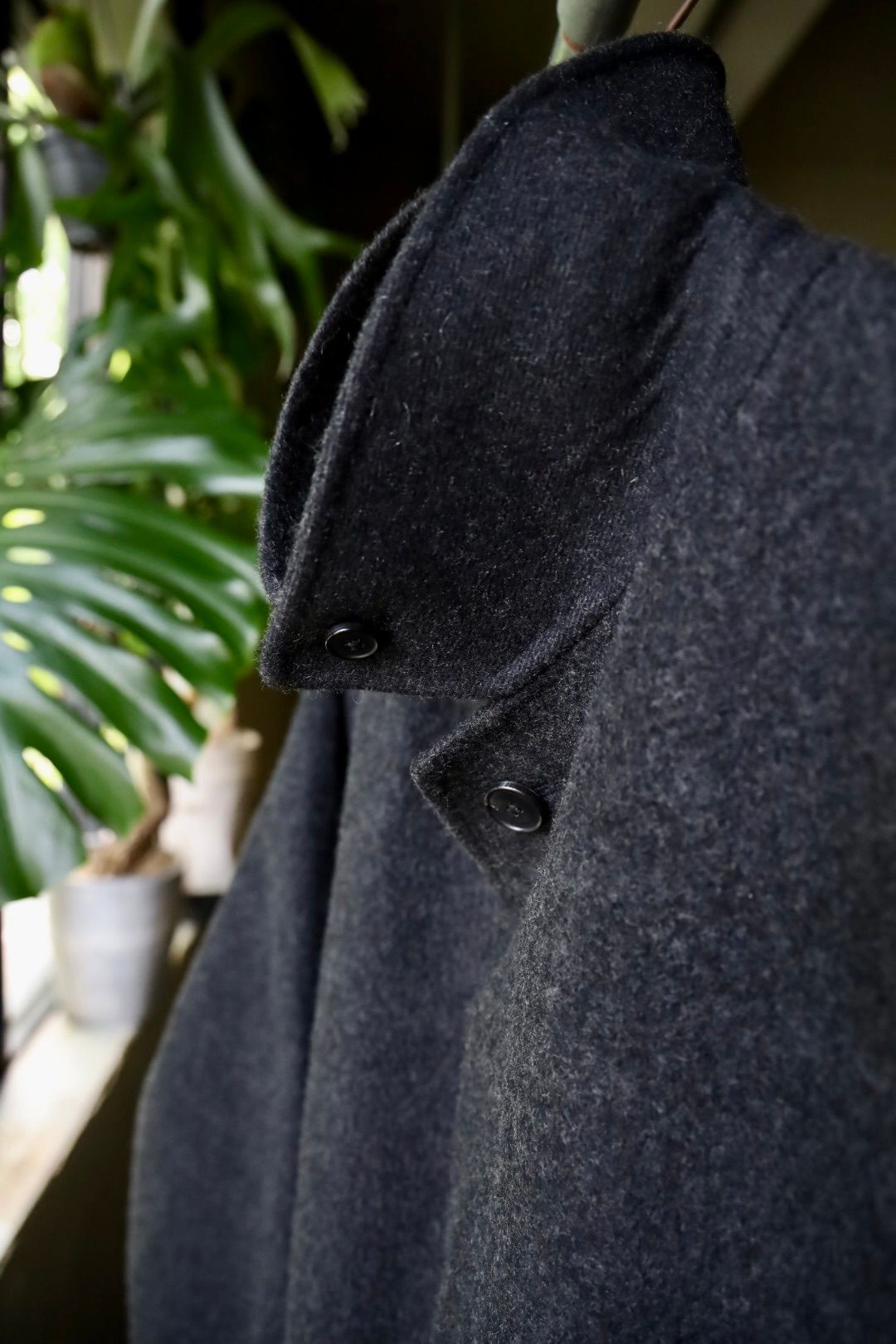 アプレッセ Cashmere Melton Long Coat(24AAP-01-11H)CHARCOAL