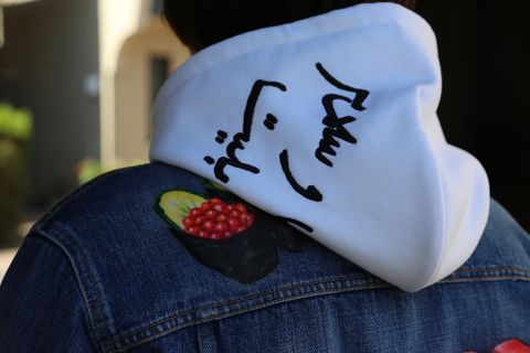 doublet FOOD HAND-PAINTED DENIM JACKET(20AW18BL113)"L.BLUE" style.2020.9.21.
